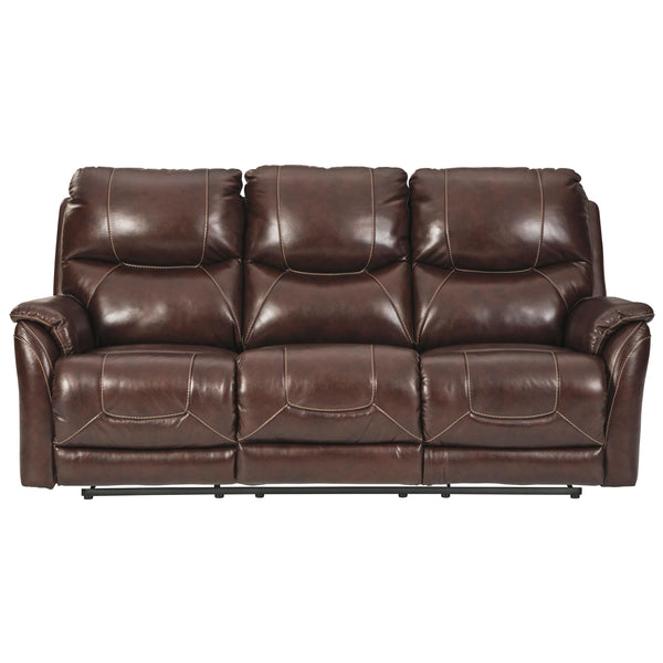 Signature Design by Ashley Dellington Power Reclining Leather Match Sofa U1150515 IMAGE 1