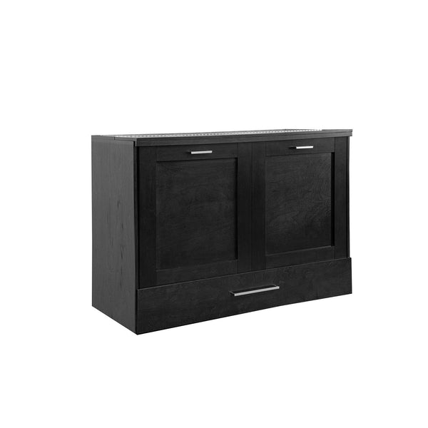 O Consommateur Twin Cabinet Bed Bed C-15647 Twin Hideabed - Black IMAGE 1
