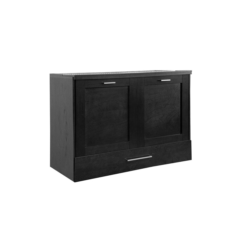 O Consommateur Twin Cabinet Bed Bed C-15647 Twin Hideabed - Black IMAGE 1