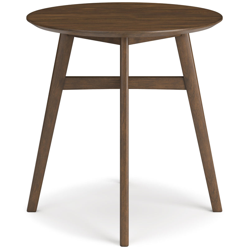 Signature Design by Ashley Round Lyncott Counter Height Dining Table with Pedestal Base D615-13 IMAGE 2