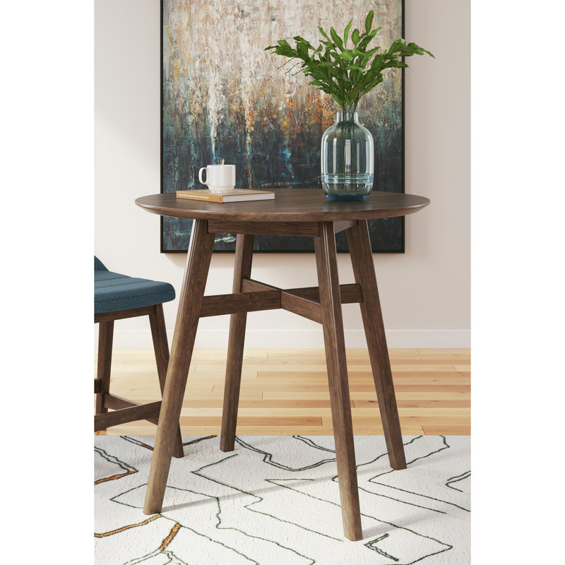 Signature Design by Ashley Round Lyncott Counter Height Dining Table with Pedestal Base D615-13 IMAGE 4